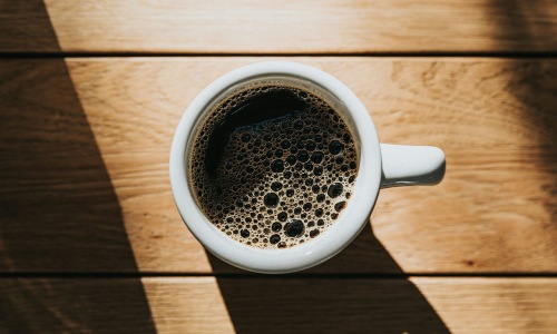 a cup of coffee